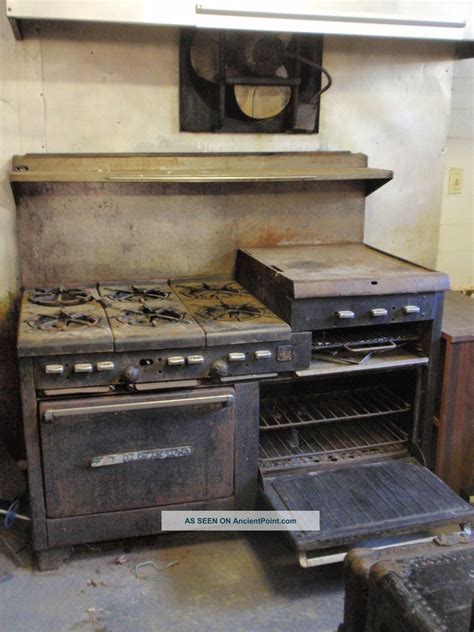old cast iron gas stove